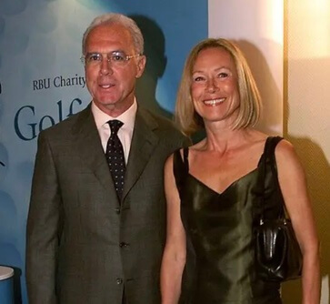 Sybille Beckenbauer with her ex-husband, Franz Beckenbauer.